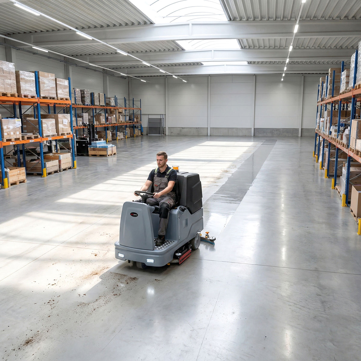 Commercial Ride-On Floor Scrubber Dryer 430mm 6000m²/h