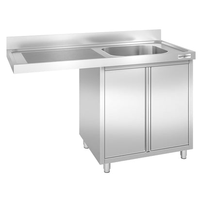 Commercial Dishwasher Sink Cabinet 1400x600x970mm