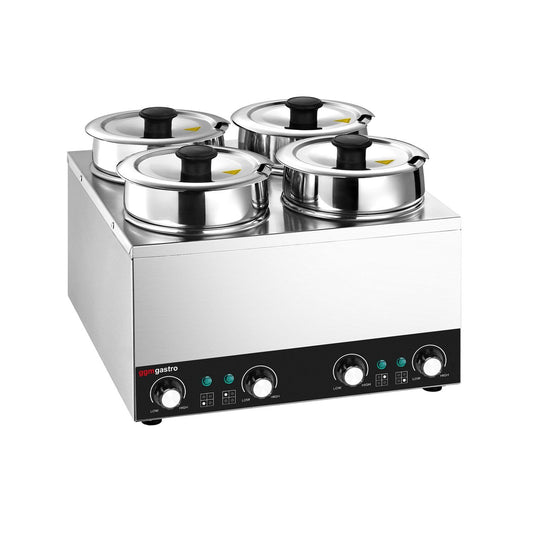 Electric Soup Station Bain-Marie Stainless Steel 14L 600W BHPV35-4