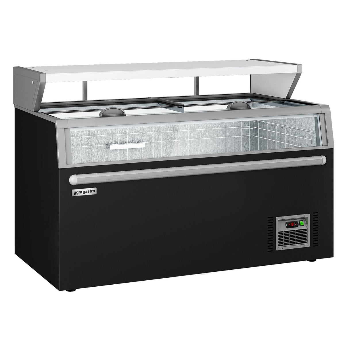 Freezer Wall Display with Island 1454mm 634L Black WTBIC2#TIEBIC2