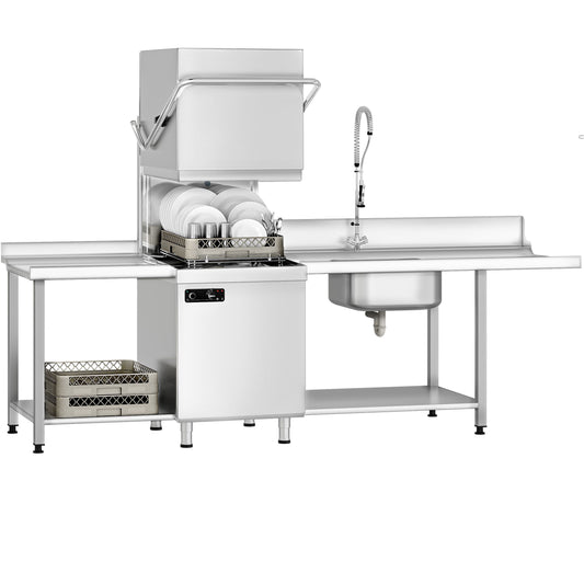 Commercial Hood Type Dishwasher Set 6.52kW 2855mm