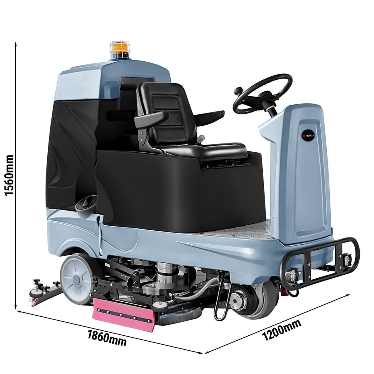 Commercial Ride-On Floor Scrubber Dryer 510mm 7150m²/h