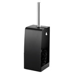 Toilet Brush Holder Stainless Steel Black