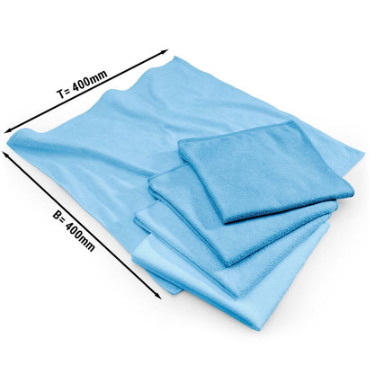 Multipurpose Microfiber Cloths XL 10 Pack Blue MTBMC44#SET10