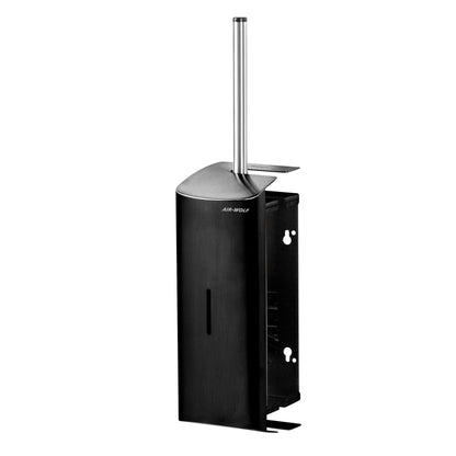 Toilet Brush Holder Matte Black Stainless Steel