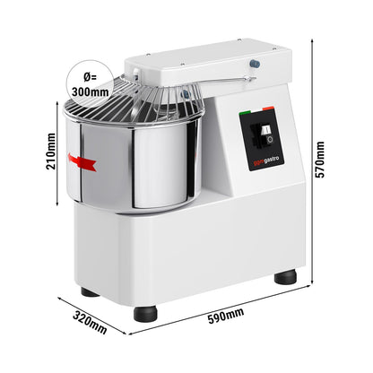 Commercial Spiral Bakery Dough Mixer 15L 230V TMP15-230V-N