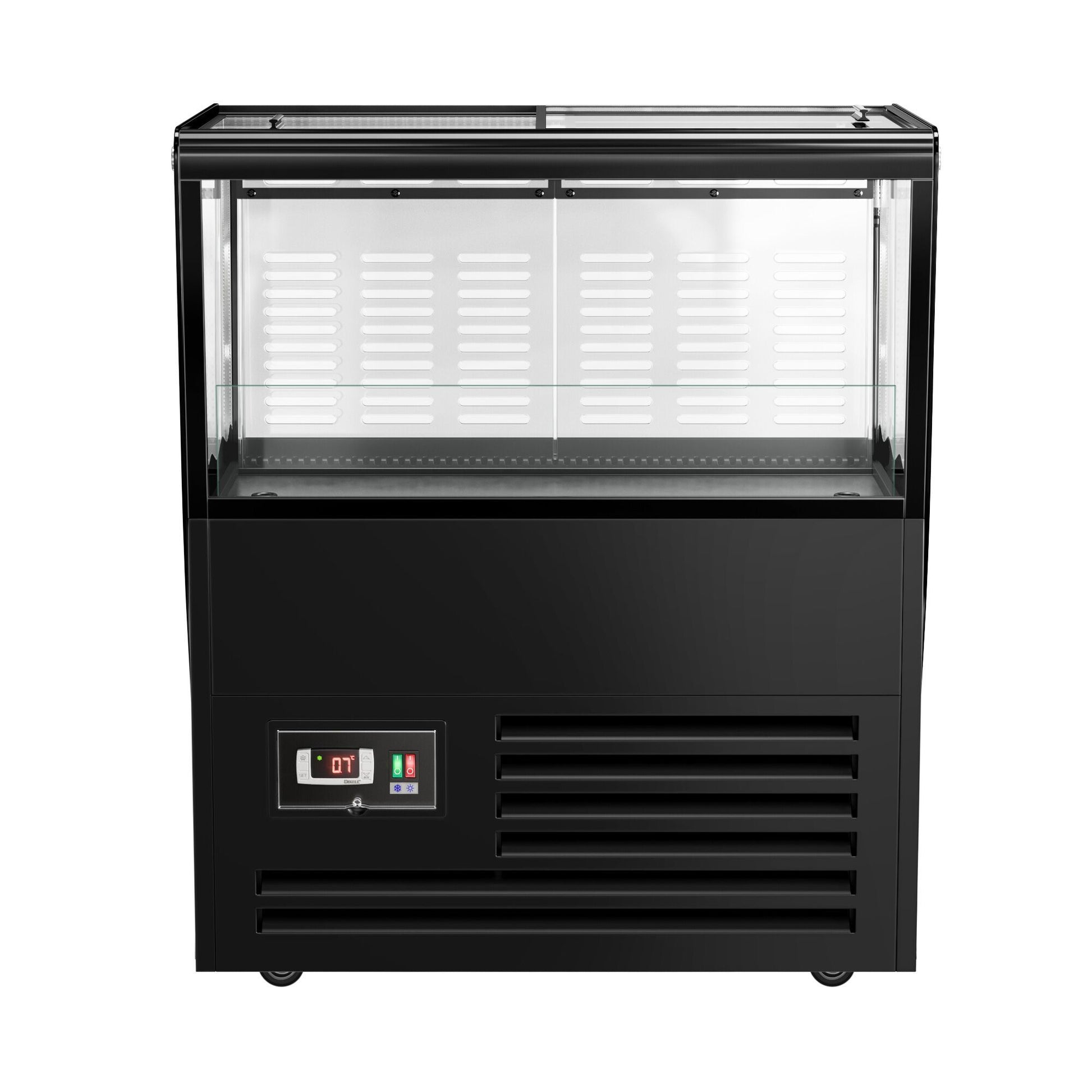 Refrigerated Beverage Display Island 69L 320W Black KIBL730