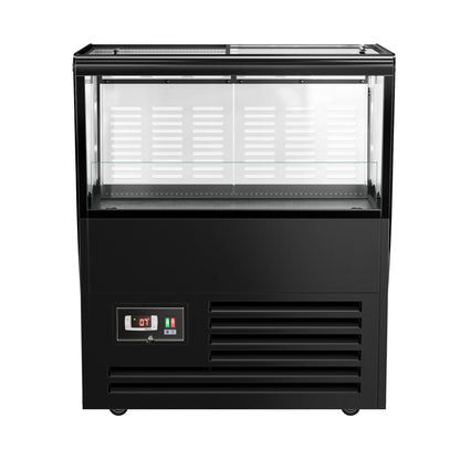 Refrigerated Beverage Display Island 69L 320W Black KIBL730