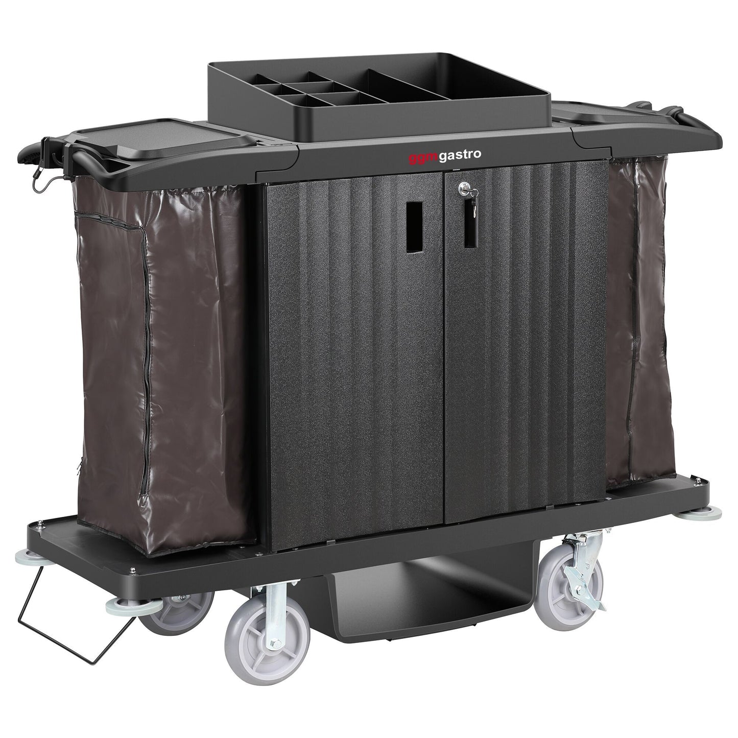 Commercial Housekeeping Cart 3 Shelves SWGBB