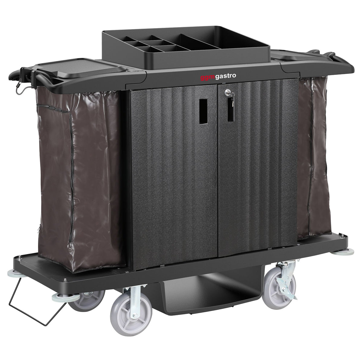 Commercial Housekeeping Cart 3 Shelves SWGBB