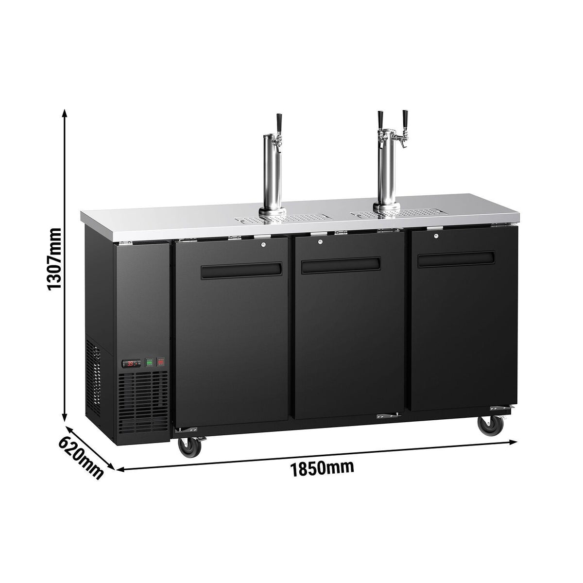 Commercial Draft Beer Cooler 3 Taps 3x50L BKZG1869N
