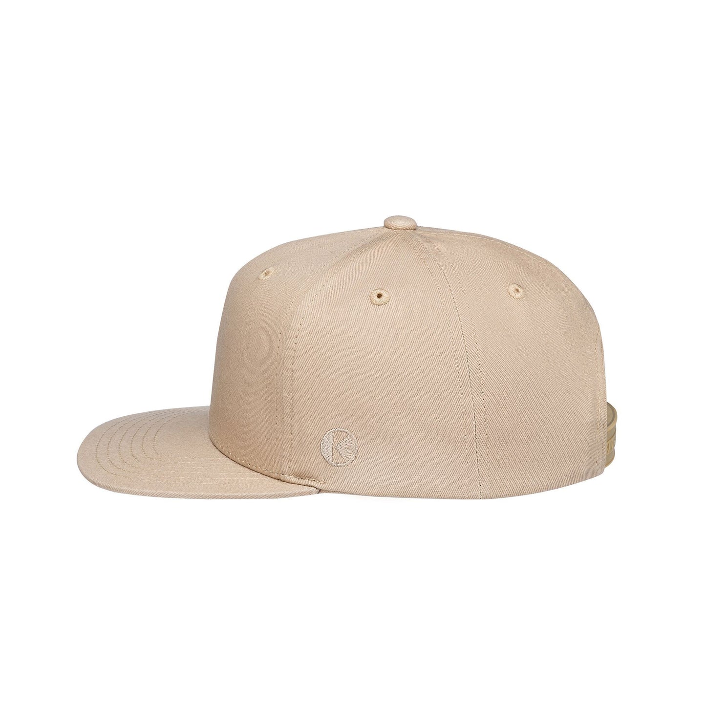 Unisex Classic Flat Peak Cap Beige FCCBK