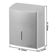 Paper Towel Dispenser 600 Towels Stainless Steel
