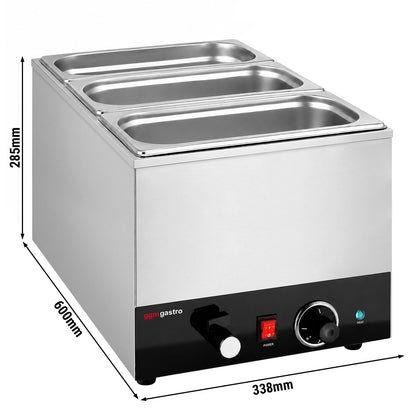 Electric Bain-Marie Stainless Steel GN 1/1 200mm 1.2kW BMH200