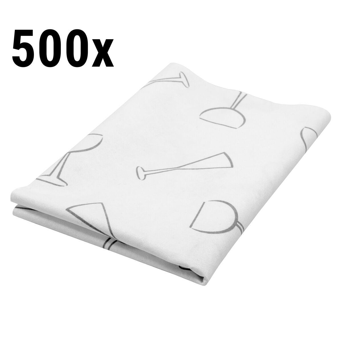 Microfiber Polishing Towels 500 Pack White PTVH546