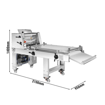 Commercial Baguette Moulder with Conveyor Belt 950x2100x1400mm
