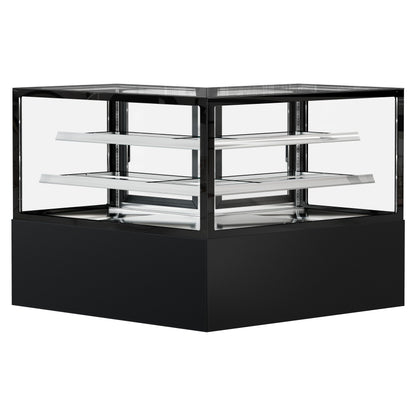 Refrigerated Display Case Double Glazing 735L Matt Black KTEG157SM
