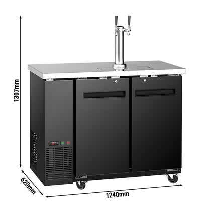 Commercial Draft Beer Cooler 2 Taps 2x50L BKZG1269N