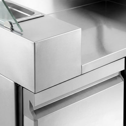 Refrigerated Preparation Table 4 Drawers 1210mm ZBF127DN#KGJ13#HM#2SBF