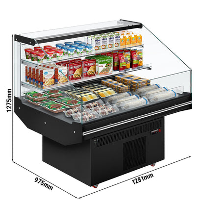 Refrigerated Display Island 1281mm 180L 1.66kW Black KTHDA130