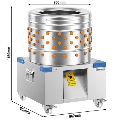 Poultry Plucker Stainless Steel 80cm 2.2kW GRMWX211
