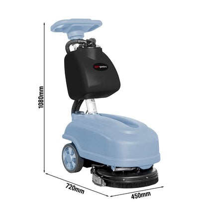 Commercial Walk-Behind Floor Scrubber Dryer 360mm 1350m²/h