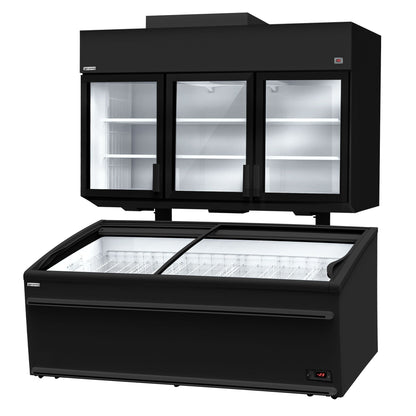 Refrigerated and Freezer Wall Display with Island 1014L 1.79kW WTRU21S#TKIU21S