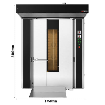 Commercial Rotary Bakery Convection Oven 1750x2800x2400mm