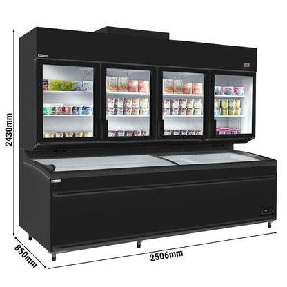 Refrigerated Wall Display Freezer 2500mm 1244L 1.90kW Black WTRU25S#TKIU25S