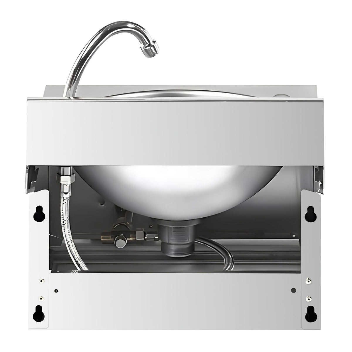 Knee-Operated Hand Wash Sink 400x400x330mm