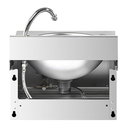 Knee-Operated Hand Wash Sink 400x400x330mm