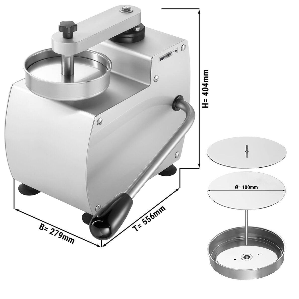 Manual Burger Press Stainless Steel HMSM1015#PF10