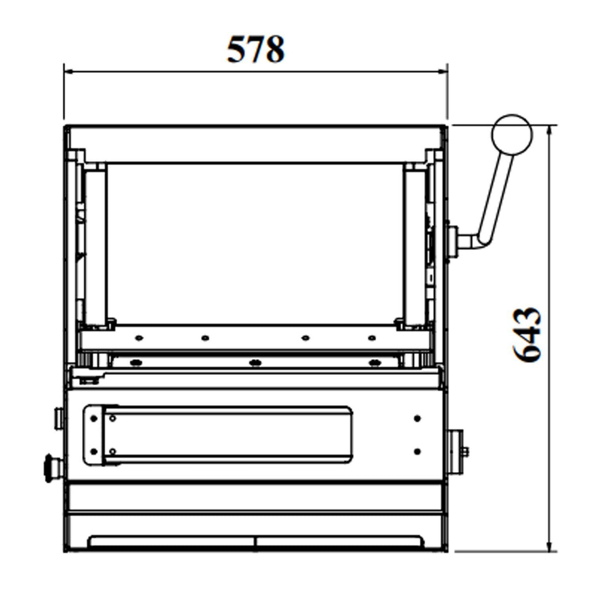 Commercial Bread Slicer 733x643x682mm