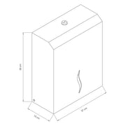 Paper Towel Dispenser 800 Towels Stainless Steel