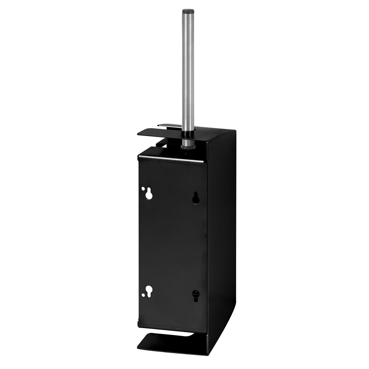 Toilet Brush Holder Matte Black Stainless Steel