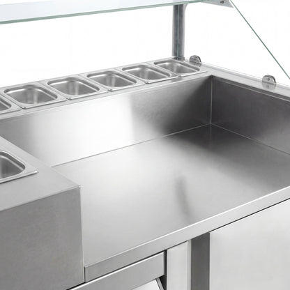 Refrigerated Preparation Table 1 Door 2 Drawers ZBF127DN#KGJ13#HM#SBF
