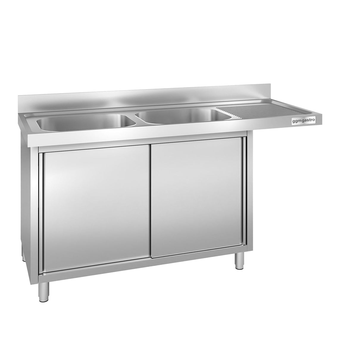 Commercial Dishwasher Sink with Cupboard 1800x600x970mm