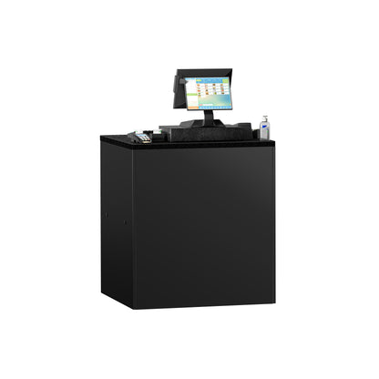 Cash Register Counter Black Marble Top 800mm Matt Black KTKG87SM