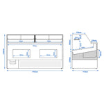 Commercial Refrigerated Display Counter 510W 230V KTBL199