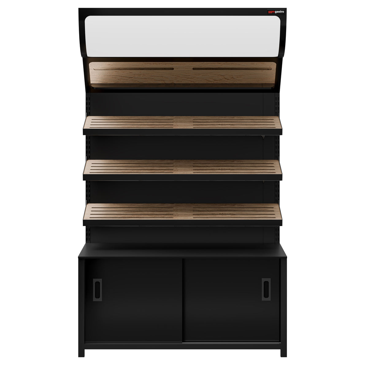 Bread Display Unit 3 Shelves Black 1200mm BRK1200