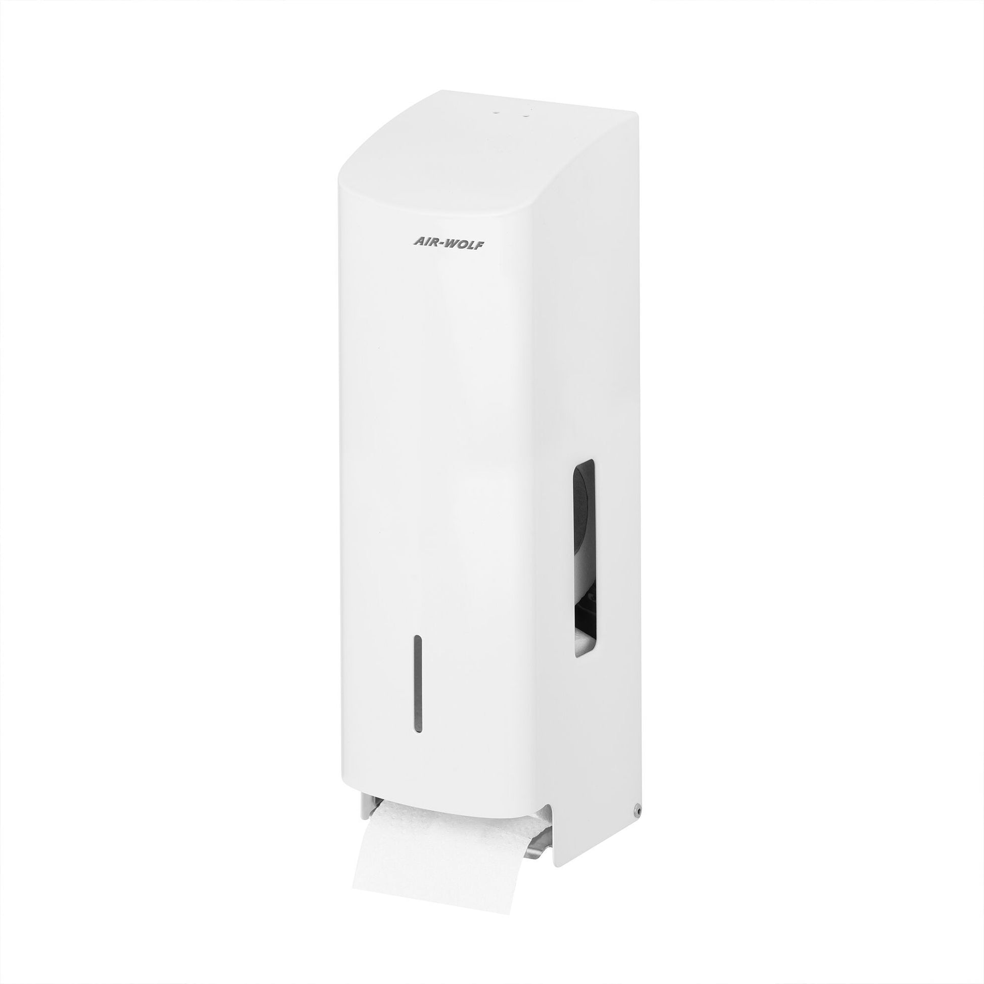 Wall Mounted Toilet Paper Dispenser 3 Rolls Stainless Steel White