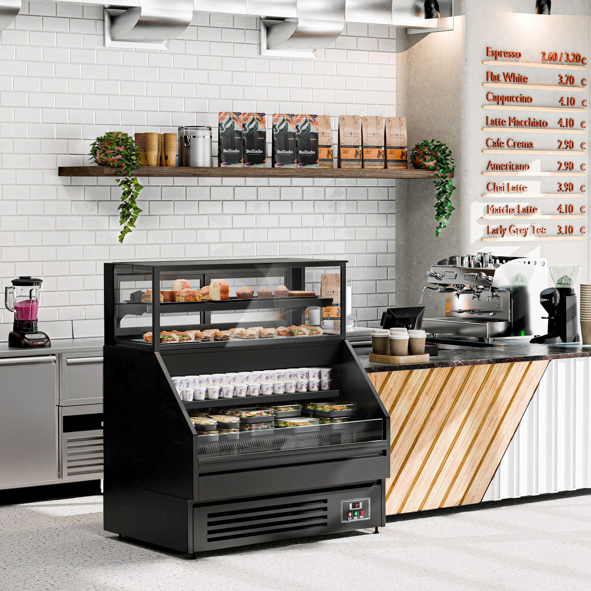 Commercial Refrigerated Counter Display 650W 230V VTBL128N