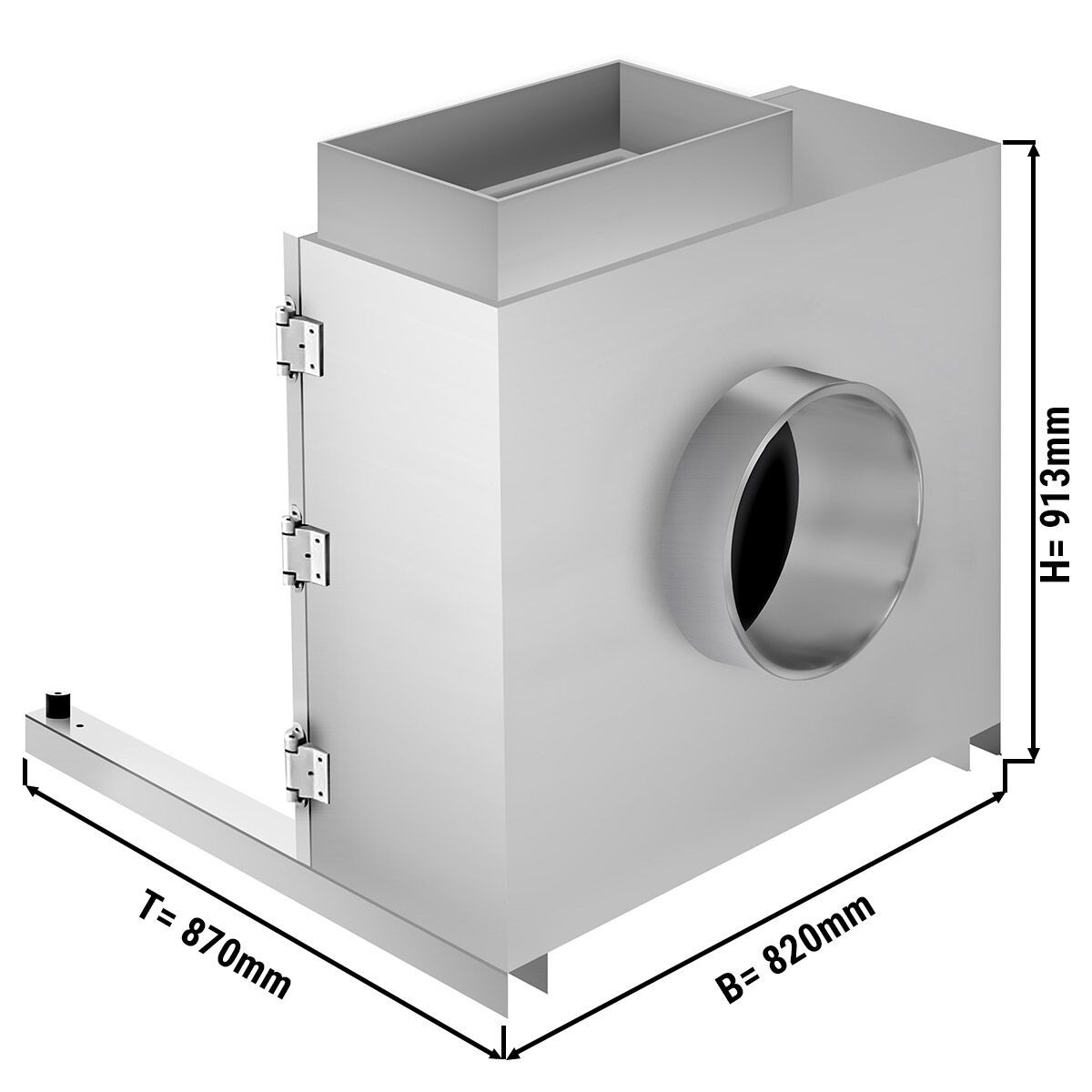 Commercial Charcoal Grill Ventilation Airbox 4000m³/h AS4000WPRO
