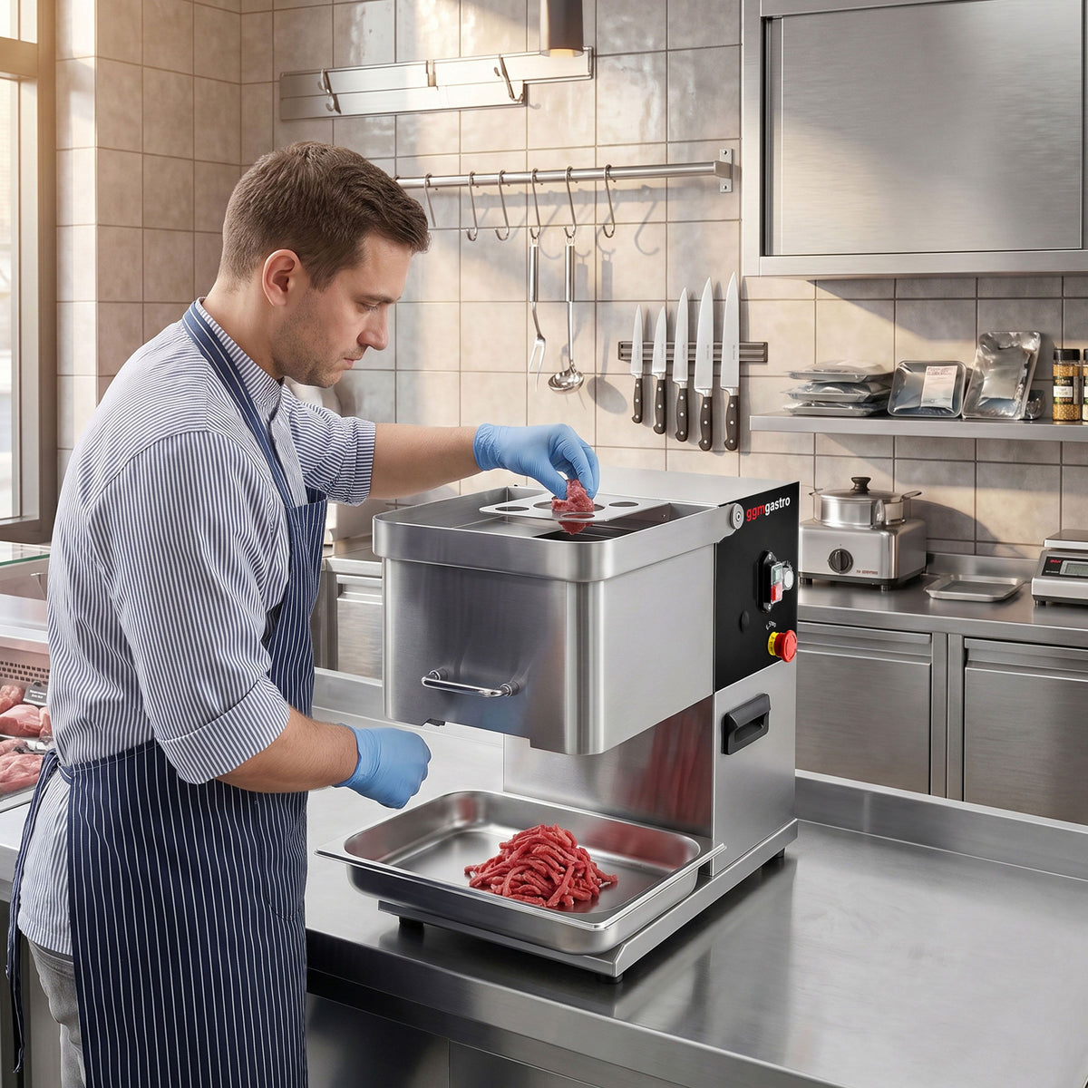 Electric Meat Slicer Stainless Steel 250kg/h 3mm FS250H