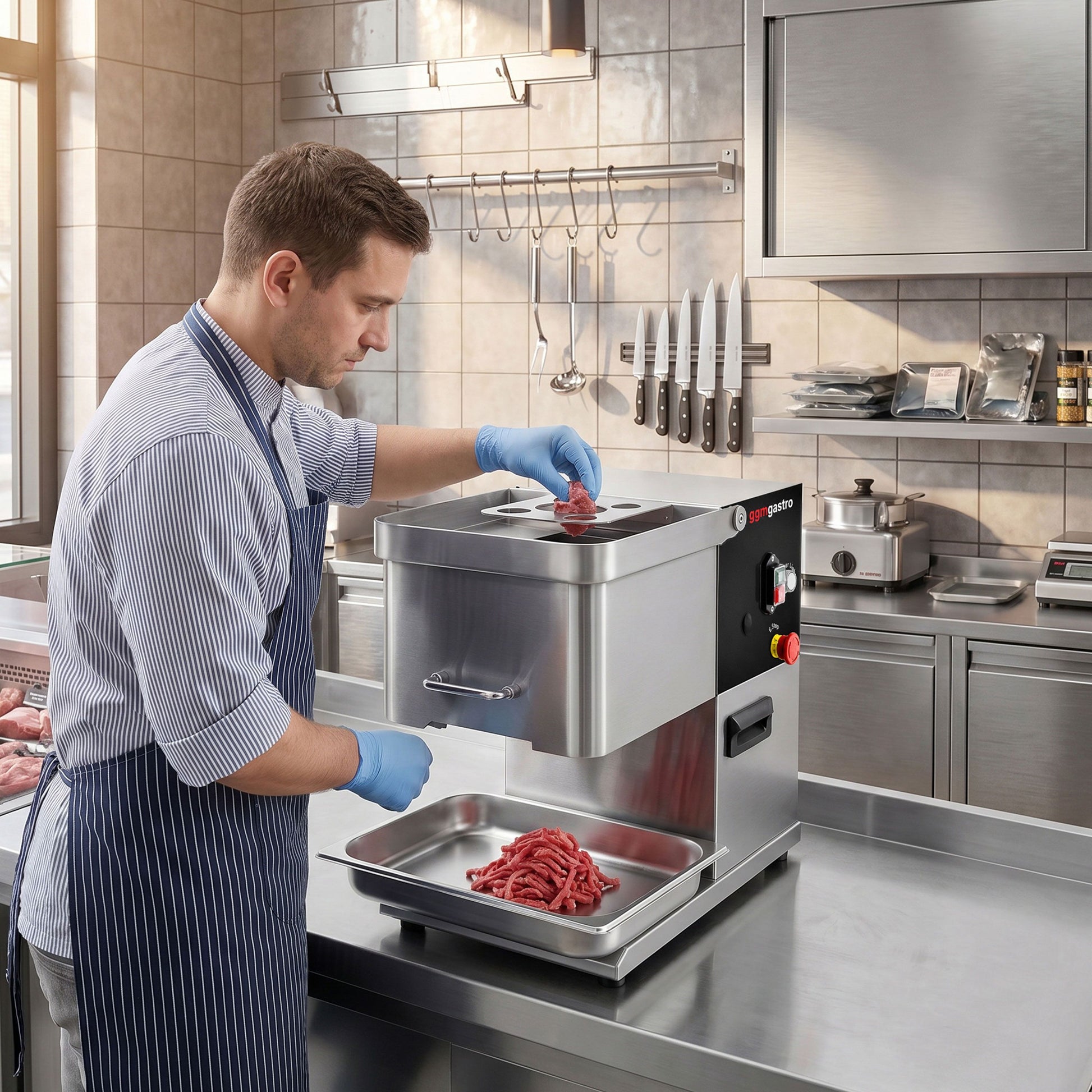 Electric Meat Slicer Stainless Steel 250kg/h 3mm FS250H