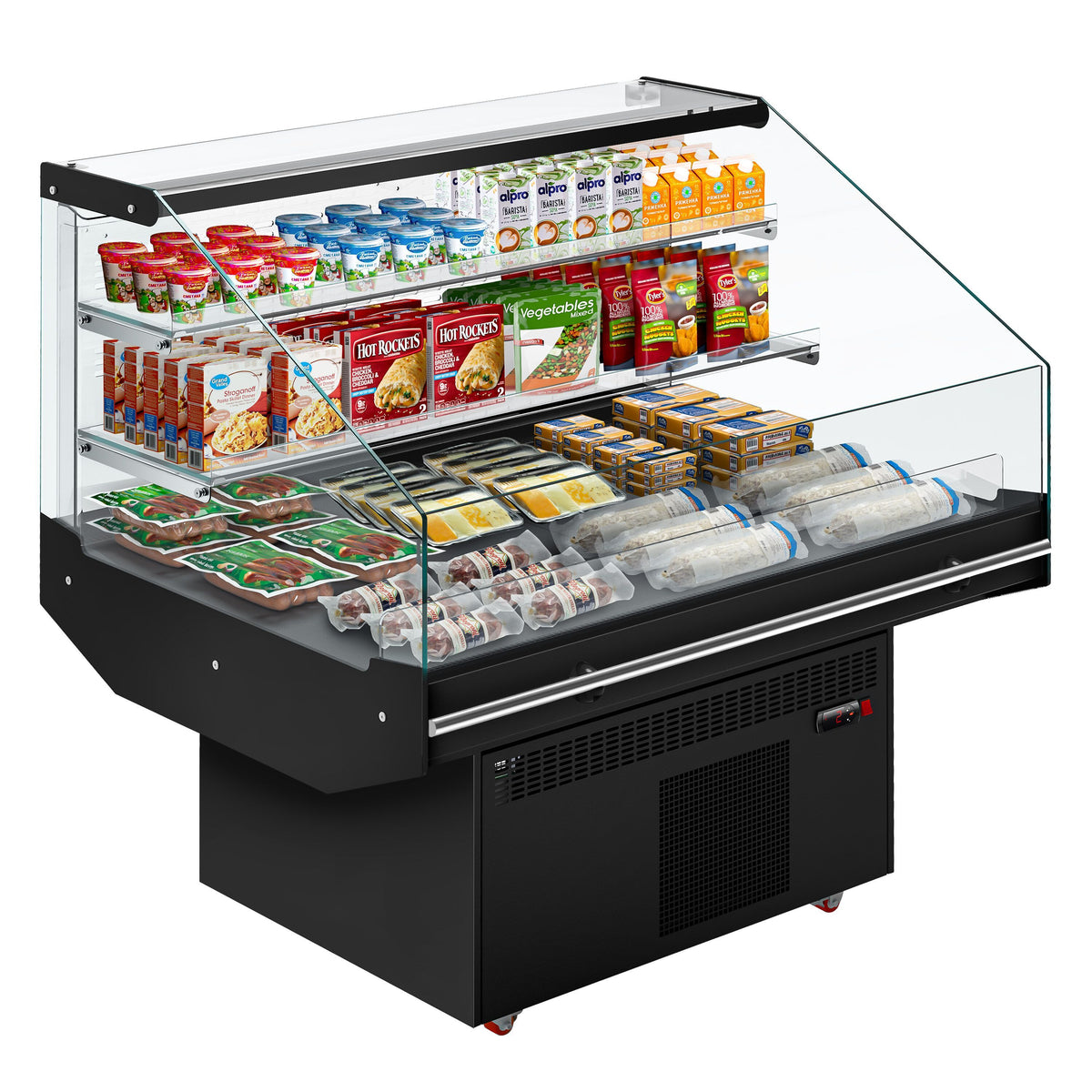 Refrigerated Display Island 1281mm 180L 1.66kW Black KTHDA130