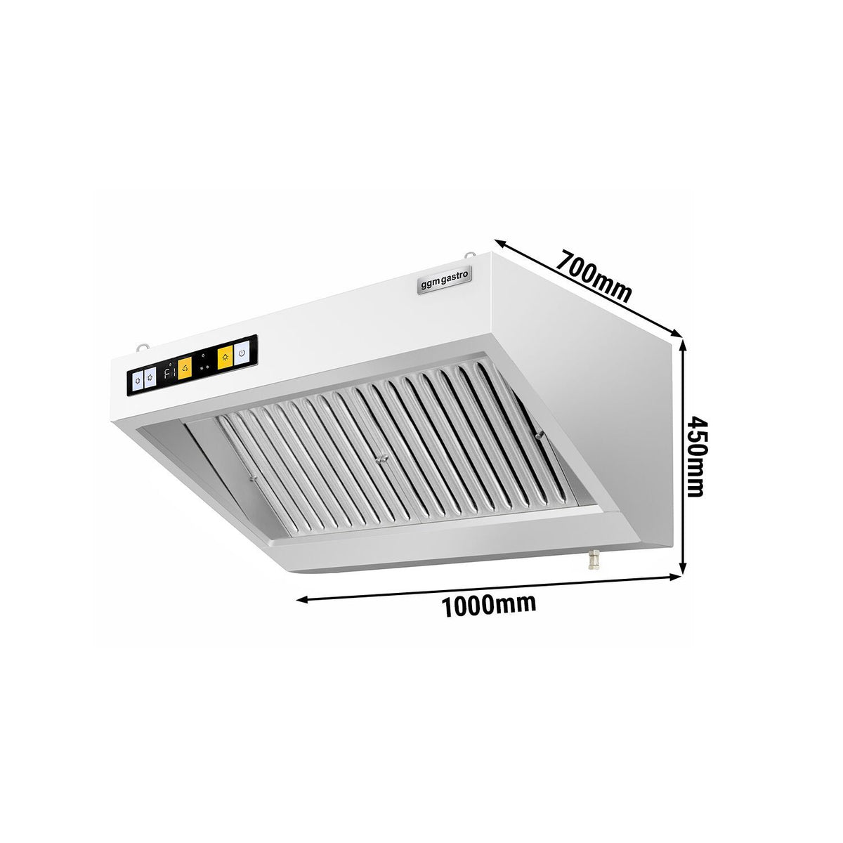 Commercial Wall Exhaust Hood 1000mm 1700m³/h