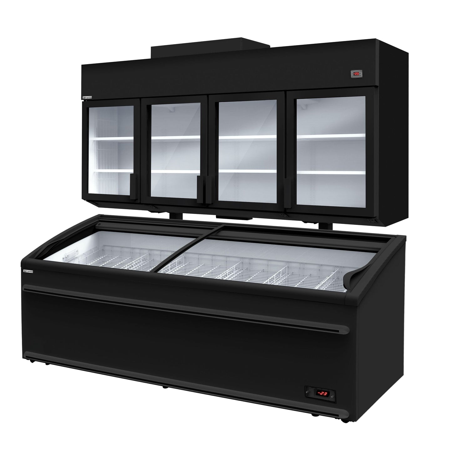 Refrigerated Wall Display Freezer 2500mm 1244L 1.90kW Black WTRU25S#TKIU25S