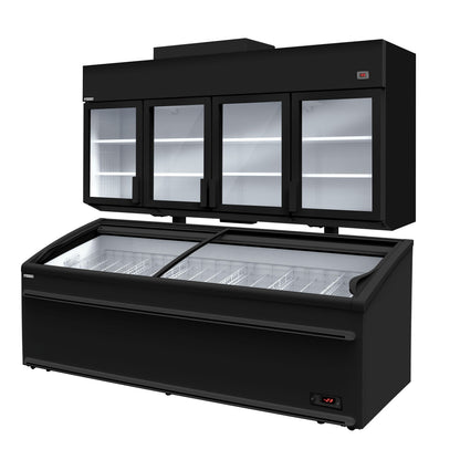 Refrigerated Wall Display Freezer 2500mm 1244L 1.90kW Black WTRU25S#TKIU25S