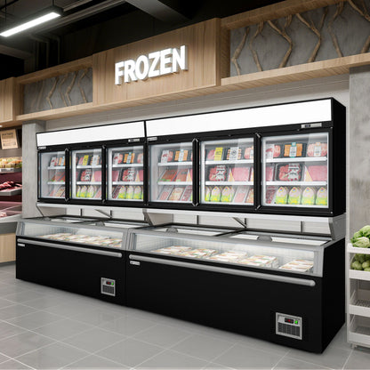 Supermarket Wall Display Freezer 346L 820W WTBIC3